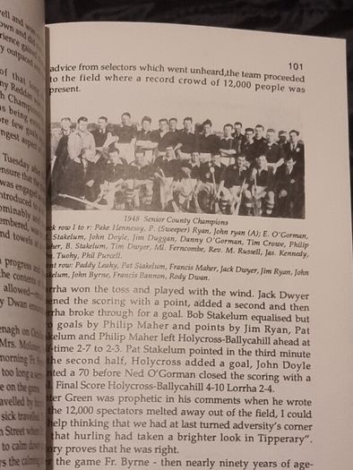 Gaelic Games in Holycross Ballycahill 1884-1990