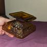 Indiana Glass Amber Footed candy dish Image 8