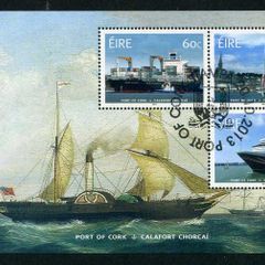 2013 Ireland Stampa Public Souvenir Port of Cork Commemorative Stamps Miniature Sheet Overprinted for Stampa with show cancel of 20/10/13