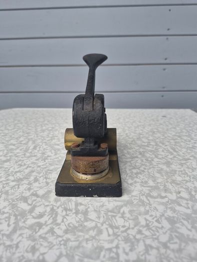 antique cast aluminium desktop embossing press