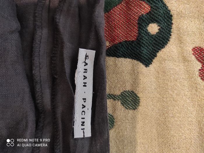 Italian designer linen maxi dress