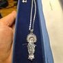 Silver Tone Virgin Mother Mary Necklace Image 2