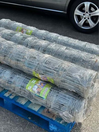 Galvanised wire fencing 50 metres x 120 cm 10 row