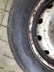 Berlingo wheel and new tyre