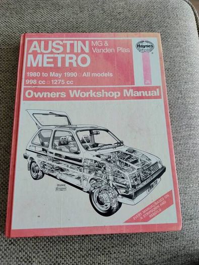 Haynes Austin Metro MG and Vanden Plas owners workshop manual hardback FREE STANDARD POSTAGE INCLUDED