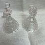 70s vintage pair of  Hofbauer Crystal Candle Holders Image 4