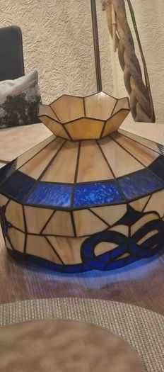 Marine Theme Ship Wheel Bowknot Tiffany Shade
