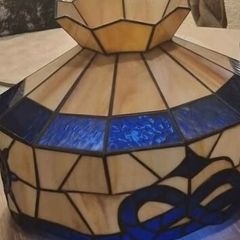 Marine Theme Ship Wheel Bowknot Tiffany Shade