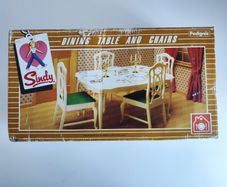 sindy doll pedigree dinning table and chairs vintage