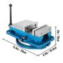 80MM Heavy Duty Milling Vise Bench Clamp Vise High Precision Clamping Vise 3 Inch Jaw Width with 360 Degree Swiveling Base CNC Vise Image 5