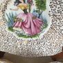 1930's Delphine Bone China 15 Puece Teaset with pale pink inside Image 5