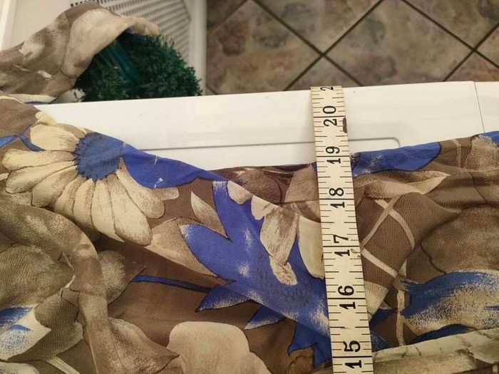 Blue and grey floral dress