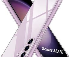 Galaxy S23 FE Case - 360 Bumper Clear Transparent Silicone TPU Case For Samsung Galaxy S23 FE Shock Absorber