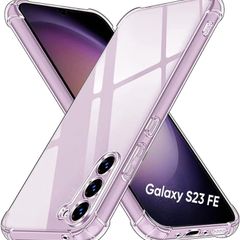 Galaxy S23 FE Case - 360 Bumper Clear Transparent Silicone TPU Case For Samsung Galaxy S23 FE Shock Absorber