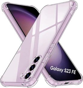 Galaxy S23 FE Case - 360 Bumper Clear Transparent Silicone TPU Case For Samsung Galaxy S23 FE Shock Absorber