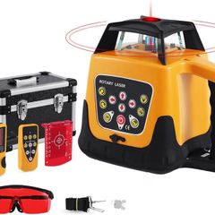 Rotary Laser Level Kit with Receiver Remote Control