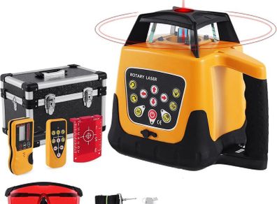Rotary Laser Level Kit with Receiver Remote Control