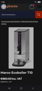 Commercial water boiler