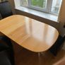 Dining table + 4 leather chairs Image 3