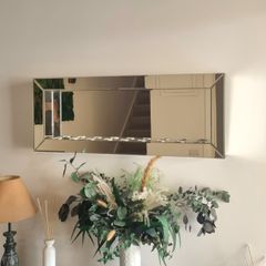 Wall mounted Designer Mirror with Tealight Holders