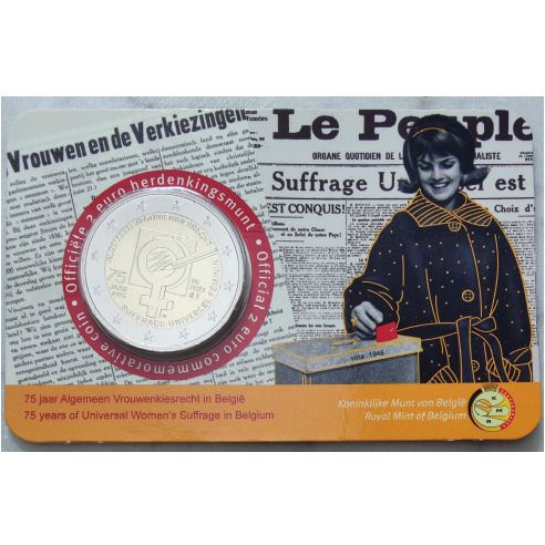 Belgium 2 Euro Brilliant Uncirculated Coin 2023 - 75 years of Women's Suffrage