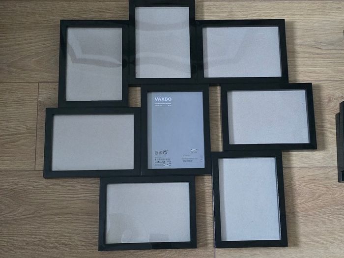 3x Ikea Photo Frame for 8 photos, Black, 13x18 cm
