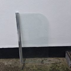 Round bath screen glass