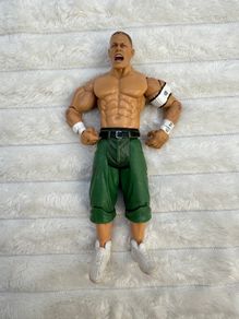 2003 Jakks Pacific WWE John Cena Camo Shorts Figure approx. approx. 7" Ruthless Aggression his arms are too loose Used Please see photos