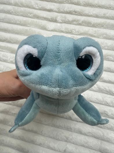 TY Frozen 2 Plush Sparkle BRUNI The Fire Spirit Salamander NOT Working Damaged eyes Used  Please look at the pictures
