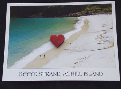 Ireland Postcard : Keem Strand , Achill Island , Co. Mayo