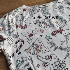 Cool Graffiti Girls Christmas Tshirt Age 11 to 12 Yrs