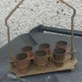 vintage copper ,brass shot rack ,,unusual,,see pictures for condition, used condition, needs a clean ,sold as seen buyer collects or pays postage thank you Image 9