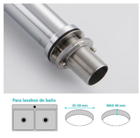 Chrome High Rise Bathroom Sink Faucet, 360 Swivel Bathroom Faucet for Raised Sinks