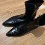 faux leather black boots Image 2