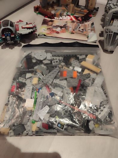 Lego Star Wars Bundle Millennium Falcon AT ST Trooper Ship Maz Castles Extra Pieces