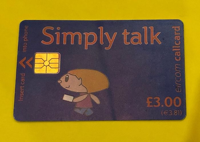 Card 1288 Simply Talk 3pounds Gemplus Literature Front Overprint