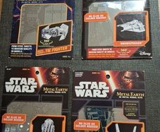Star Wars metal earth 3D model kits x 4