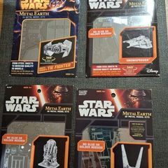 Star Wars metal earth 3D model kits x 4