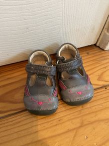 Clarks bunny pattern t bar prewalkers grey 2G