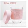 Funk My World - Pink Eco-Friendly Travel Mug Borosilicate Glass - 12oz Barrister Friendly Image 6