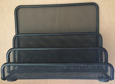 Black Metal Mesh Envelope/ Letter Holder.