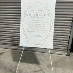 Wedding Poster Sign to Buy with Stand