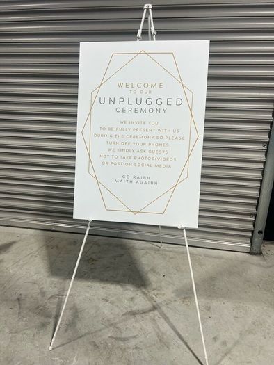 Wedding Poster Sign to Buy with Stand