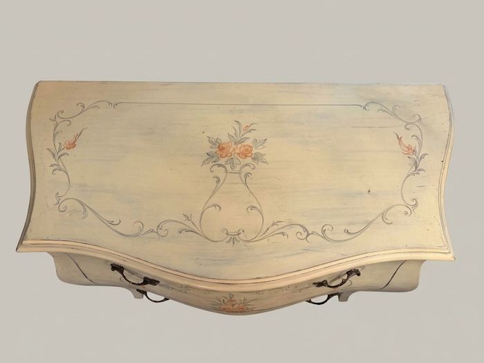 Vintage Venetian-Style Painted Chest of Drawers