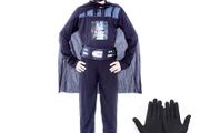 Star Wars Darth Vader Boys Classic Movie Mask Costume Printed Cartoon Darth Vader Cape Armor Onesie Halloween Kids Fantasy Cosplay Costume
