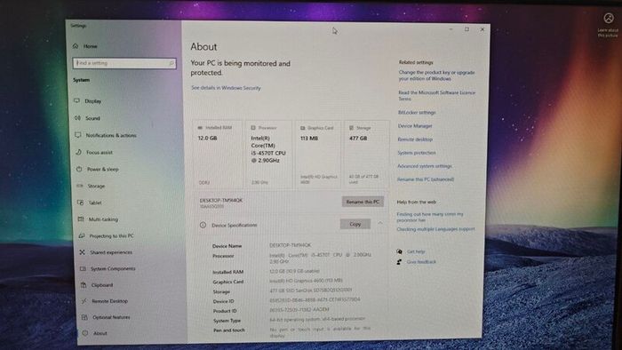 Lenovo ThinkCentre M93p Intel i5/12GB/500Gb SSD Tiny PC Computer