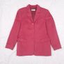 Delmod Vintage Raspberry Pink Red 100% Wool Structured Blazer Jacket 12UK/40EU Image 6