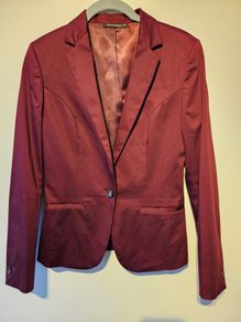 Van Heusen Burgundy Blazer  XS  Brand New