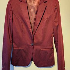 Van Heusen Burgundy Blazer  XS  Brand New