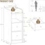 Slim Bedside Tables Set of 2, Narrow Image 2